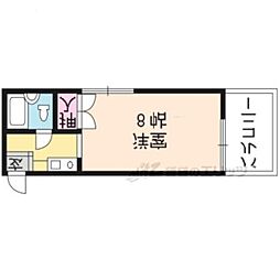 アンジェ北壺井 1Kの間取図画像