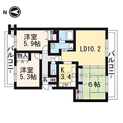 ワイズコート 3LDKの間取図画像