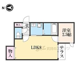 SJS下立売 1LDKの間取図画像