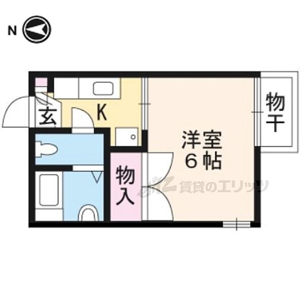 ハイツ大峰 103｜京都府京都市山科区北花山大峰町(賃貸アパート1K・1階・18.00㎡)の写真 その2