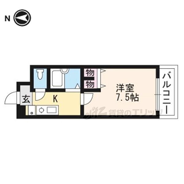 エクセルナカムラ 305｜滋賀県草津市追分４丁目(賃貸マンション1K・3階・22.00㎡)の写真 その2