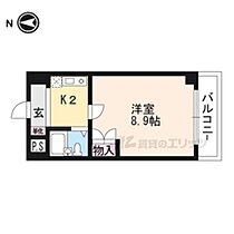 滋賀県草津市東矢倉４丁目（賃貸マンション1K・6階・22.40㎡） その2