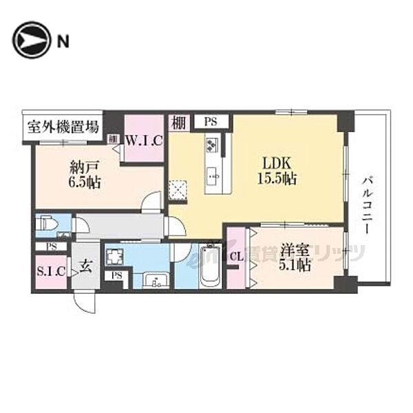 クオリア京都東山 305｜京都府京都市東山区五軒町(賃貸マンション2LDK・3階・67.19㎡)の写真 その2