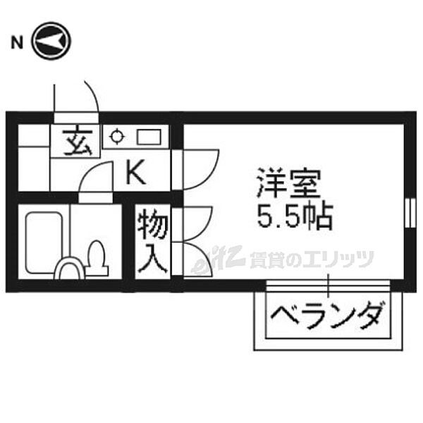 レオパレスＲＸ山科 301｜京都府京都市山科区大宅辻脇町(賃貸マンション1K・3階・16.80㎡)の写真 その2