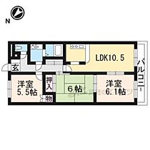 滋賀県守山市伊勢町（賃貸アパート3LDK・1階・61.05㎡） その2