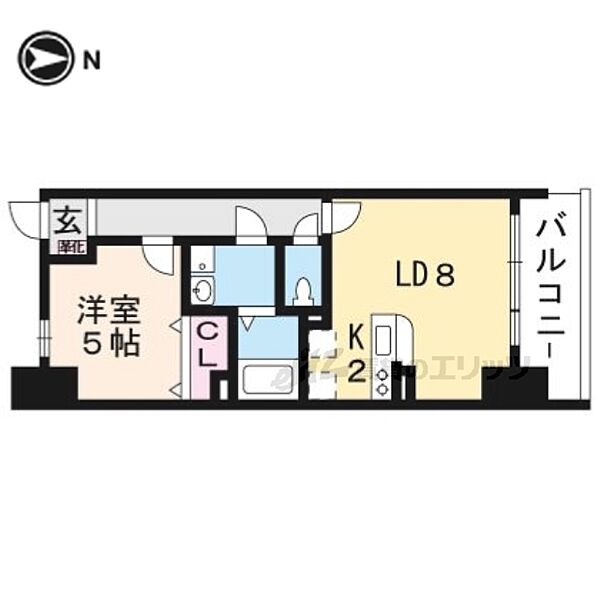 イクスコート大津駅前 201｜滋賀県大津市京町３丁目(賃貸マンション1LDK・2階・37.28㎡)の写真 その2