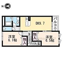 滋賀県大津市本宮２丁目（賃貸アパート2LDK・2階・56.31㎡） その2