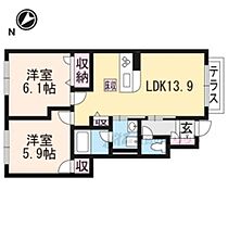 滋賀県大津市坂本２丁目（賃貸アパート2LDK・1階・57.62㎡） その1