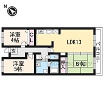 滋賀県草津市野村６丁目（賃貸マンション3LDK・1階・61.66㎡） その2