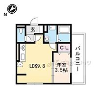 滋賀県大津市本堅田６丁目（賃貸アパート1LDK・2階・32.77㎡） その1