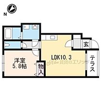 滋賀県大津市本宮２丁目（賃貸アパート1LDK・1階・40.39㎡） その1