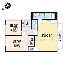 滋賀県彦根市大藪町（賃貸アパート2LDK・1階・52.63㎡） その2