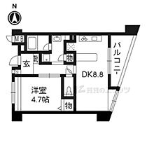 京都府京都市下京区若宮町（賃貸マンション1LDK・6階・37.44㎡） その2