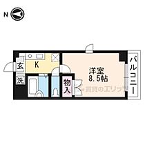 メゾンクレール 401 ｜ 滋賀県草津市野路東５丁目（賃貸マンション1K・4階・25.50㎡） その2