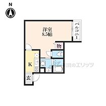 滋賀県大津市中央４丁目（賃貸マンション1K・3階・25.70㎡） その2