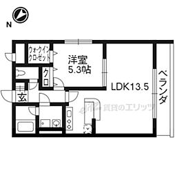 ボア・ソルテ壱番館 1LDKの間取図画像