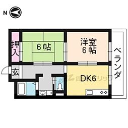 豊榮住宅 2DKの間取図画像