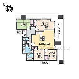 プレサンス京都四条河原町ネクステージ 4LDKの間取図画像
