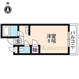 コーポシンフォニィー 1Kの間取図画像