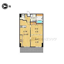 SAKIZOVilla烏丸四条 2LDKの間取図画像
