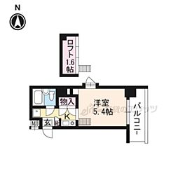 エリッツ10 1Kの間取図画像