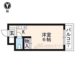 アヴェニール佐藤 1Kの間取図画像