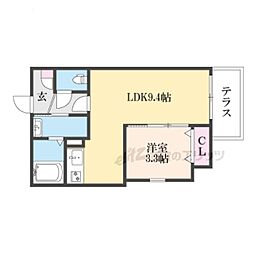 仮称)ジーメゾン京都九条ミオリア 1LDKの間取図画像