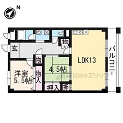 エリセオびわ湖 3DKの間取図画像