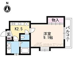 MaisonHarmony 1Kの間取図画像