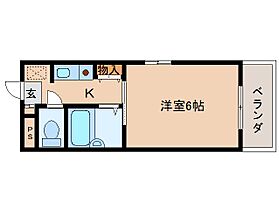 奈良県奈良市法蓮町（賃貸マンション1K・2階・18.11㎡） その2