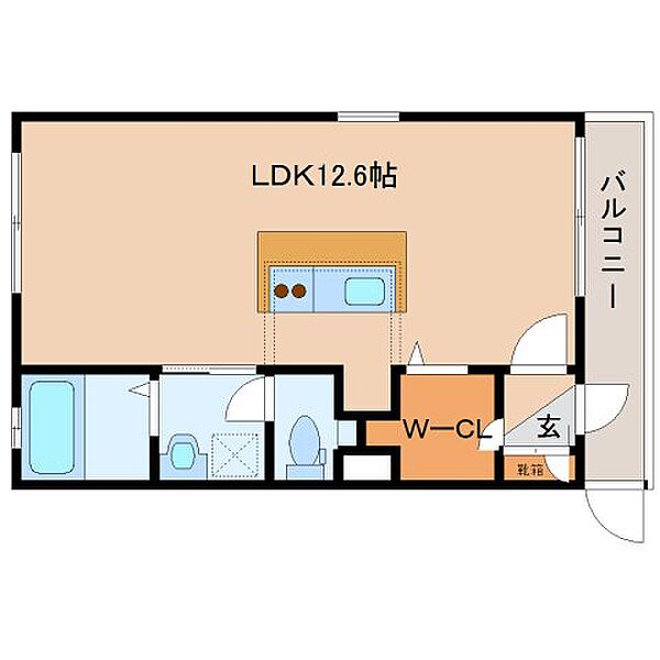 キューブ 315｜奈良県奈良市今小路町(賃貸マンション1K・3階・33.92㎡)の写真 その2