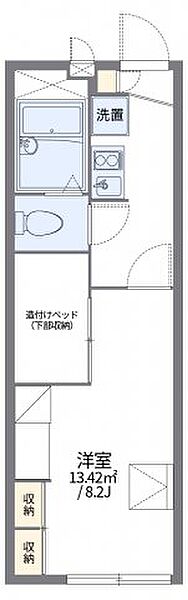 レオパレス州見台 202｜京都府木津川市州見台1丁目(賃貸アパート1K・2階・22.35㎡)の写真 その2