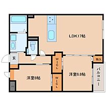 奈良県奈良市大宮町4丁目（賃貸マンション2LDK・2階・70.19㎡） その2