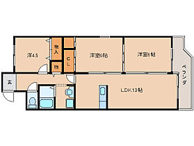 奈良県奈良市大宮町4丁目（賃貸マンション3LDK・7階・66.00㎡） その2