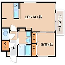 CASAαならまち 204 ｜ 奈良県奈良市南城戸町（賃貸マンション1LDK・2階・43.14㎡） その2