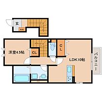 奈良県奈良市大安寺2丁目60-6（賃貸アパート1LDK・2階・45.52㎡） その2