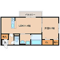 ジュ―ンベリーガーデン  ｜ 奈良県奈良市三条桧町（賃貸アパート1LDK・1階・43.93㎡） その2