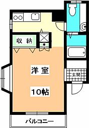 リァトリス御幸 1DKの間取図画像