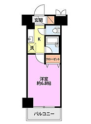燕三条エクスプレスハイツ 1Kの間取図画像