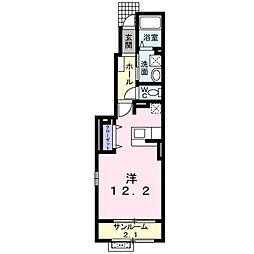 星六もみじ ワンルームの間取図画像