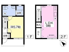 メゾン新鳥栖　B・C C-4 ｜ 佐賀県鳥栖市原古賀町（賃貸アパート1LDK・1階・39.74㎡） その2