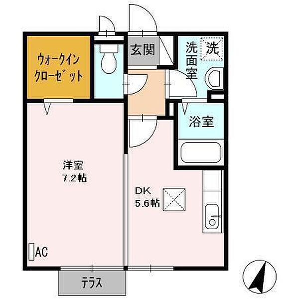 ドゥマン・ド・弥生が丘 102｜佐賀県鳥栖市弥生が丘6丁目(賃貸アパート1DK・1階・33.35㎡)の写真 その2