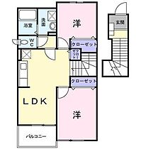 シーダーヒルズ I202 ｜ 佐賀県鳥栖市蔵上3丁目（賃貸アパート2LDK・2階・51.67㎡） その2