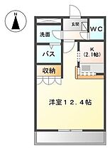 シャルドネ弥生が丘II 201 ｜ 佐賀県鳥栖市弥生が丘4丁目（賃貸アパート1R・2階・36.00㎡） その2