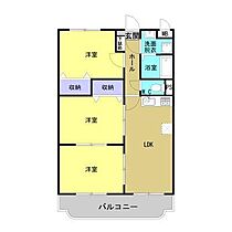 ヌーベルシェトワ 102 ｜ 佐賀県鳥栖市曽根崎町（賃貸マンション3LDK・2階・62.98㎡） その2