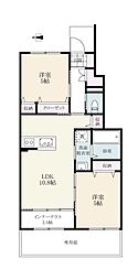 エターナルコート 2LDKの間取図画像