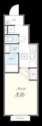 ルミエール鳥栖 1Kの間取図画像