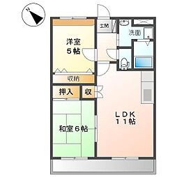 アーバン・エイト 2LDKの間取図画像