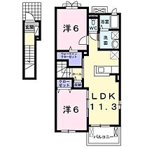 ダンヒル A201 ｜ 佐賀県神埼郡吉野ヶ里町豆田（賃貸アパート2LDK・2階・58.21㎡） その2