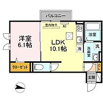 Ｄ．セジールII 102 ｜ 佐賀県神埼市神埼町姉川（賃貸アパート1LDK・1階・38.93㎡） その2